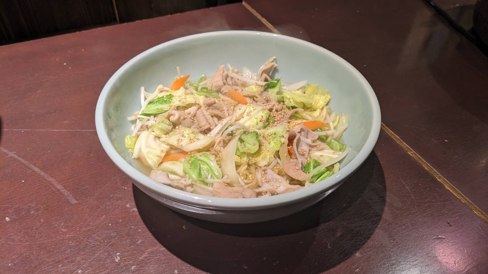 ホルモンラーメンをいただき<br>ました。